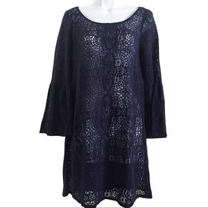 American Eagle Crochet Lace Sweater Tunic Sz M